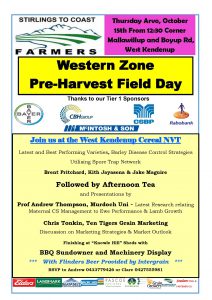 Pre Harvest Field Day